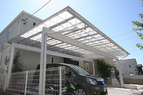 名古屋市 カーポート シコクマイポートNEXT 木調