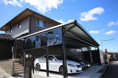 折版ガレージの施工例